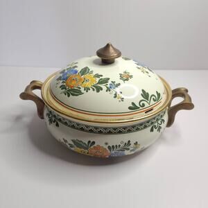 Vtg Villeroy & Boch Amsterdam ASTA Enamel Cookware Dutch Oven Casserole
